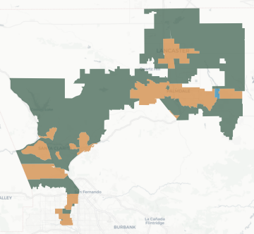 Congressional District 27 results map