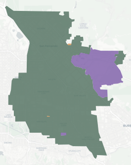 Congressional District 29 results map