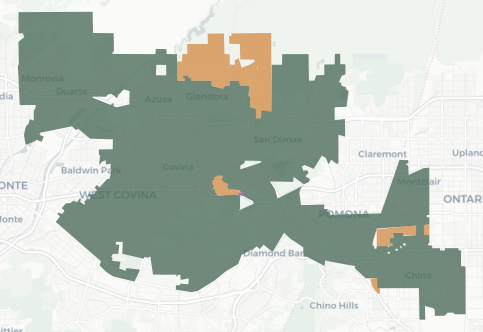 Congressional District 31 results map