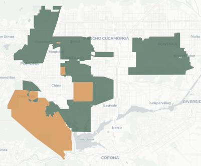 Congressional District 35 results map