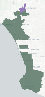 Congressional District 36 results map