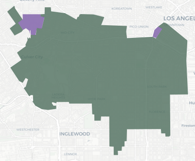 Congressional District 37 results map