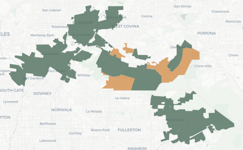 Congressional District 38 results map