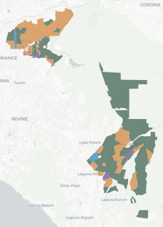Congressional District 40 results map