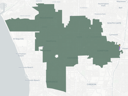 Congressional District 43 results map