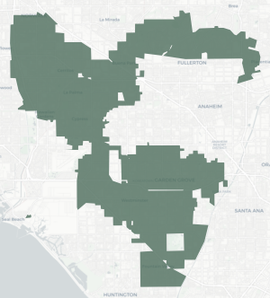 Congressional District 45 results map