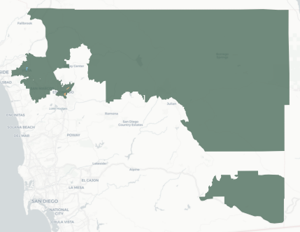 Congressional District 48 results map