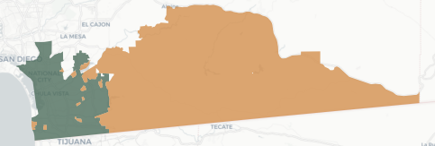 Congressional District 52 results map