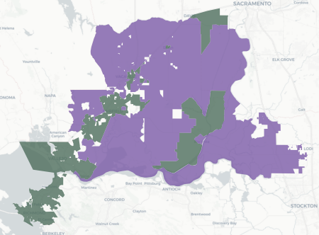 Congressional District 8 results map