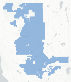 State Senate District 1 results map