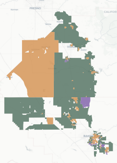 State Senate District 16 results map