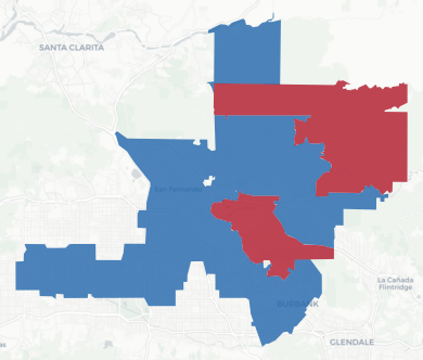 State Senate District 20 results map