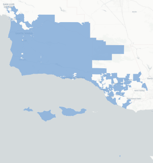 State Senate District 21 results map
