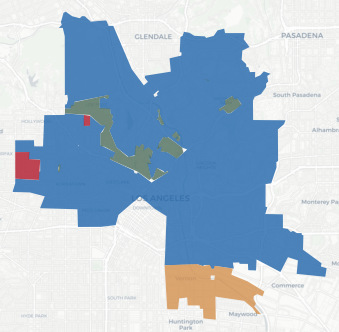 State Senate District 26 results map