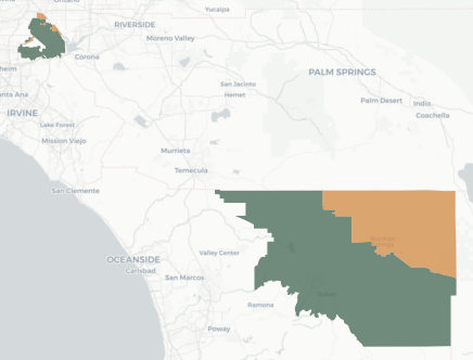 State Senate District 32 results map