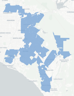 State Senate District 37 results map