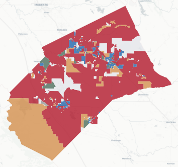 Merced County precinct map