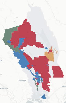 Napa County precinct map