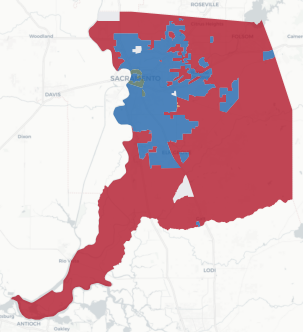 Sacramento County precinct map