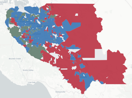 Santa Clara County precinct map