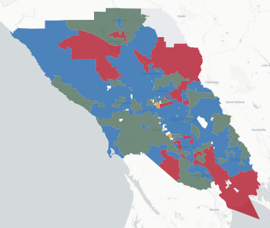 Sonoma County precinct map