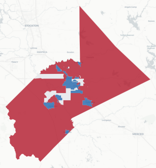 Stanislaus County precinct map