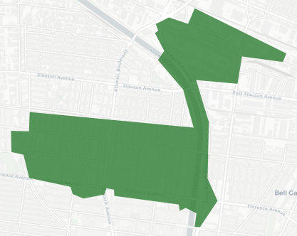 City of Bell Measure BB results map