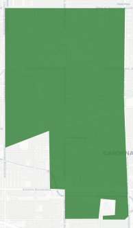 City of Gardena Measure GG results map