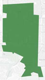 City of Lomita Measure LW results map