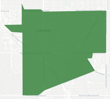 Lawndale Elementary School District Measure LL results map