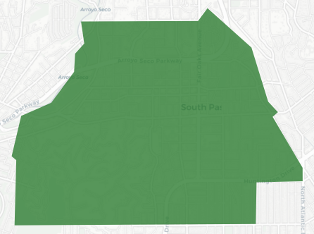 South Pasadena Unified School District Measure SP results map