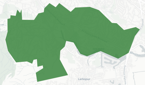 Kentfield School District Measure C results map