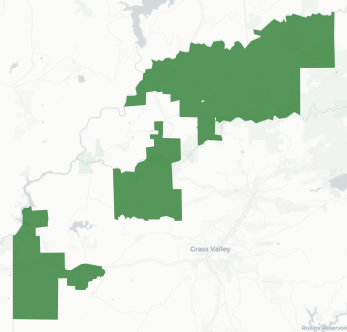 Town of Truckee Measure K results map